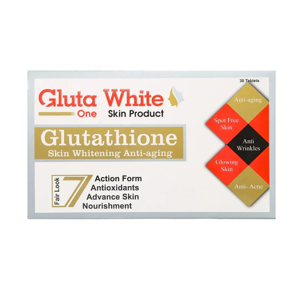 Gluta White tablets (30 tablets) -Whitening Tablets - Whitening capsules