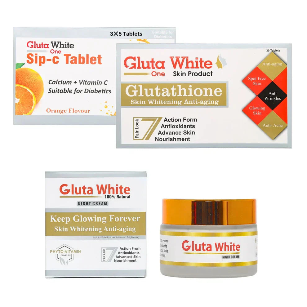 Gluta White Tablets With Cream