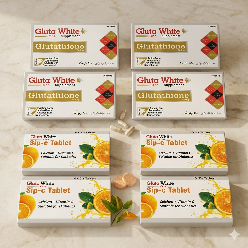 Gluta White 2-Month (120 glutathione + 80 sip c)