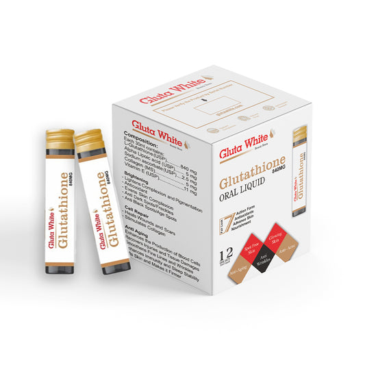 Gluta White Oral Liquid Shots - Beauty Shots (12 Shots)