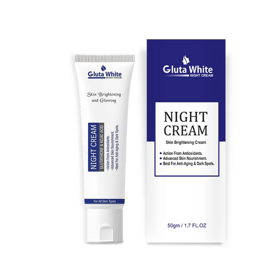 Gluta White night cream ( Tube Packing)